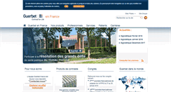 Desktop Screenshot of guerbet.fr