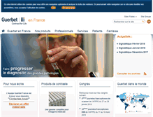 Tablet Screenshot of guerbet.fr